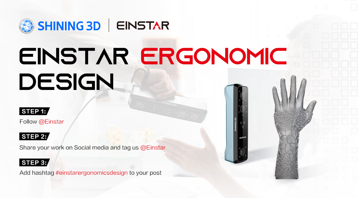 Win an AccuFab-L4K 3D Printer And More by Joining the Ergonomic Design with Einstar Scanning Contest