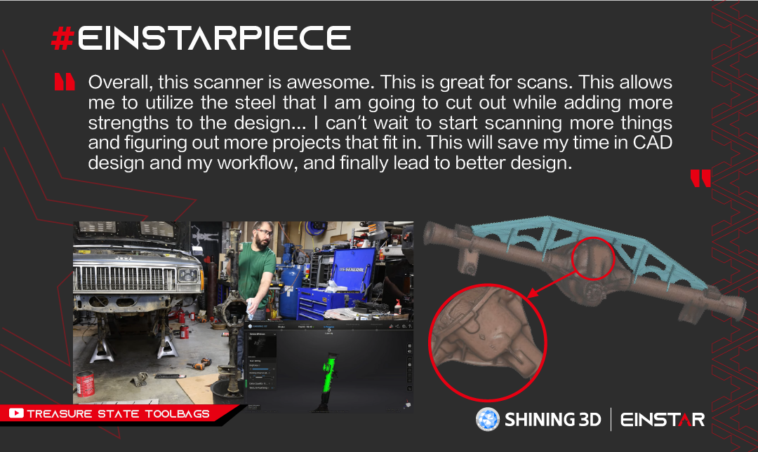 Adding some technology to the Jeep XJ Project - Shining 3D Einstar 3D Scanner