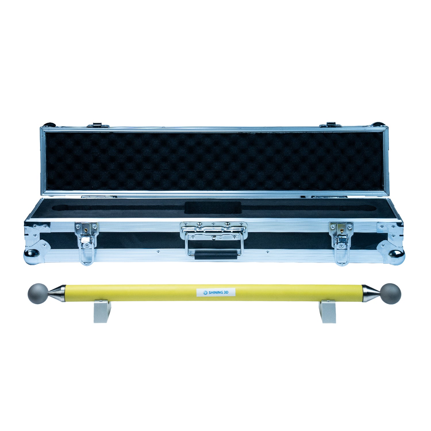 650mm Matte Ball Bar from SHINING 3D with protective carrying case, designed for calibration and precision measurement.