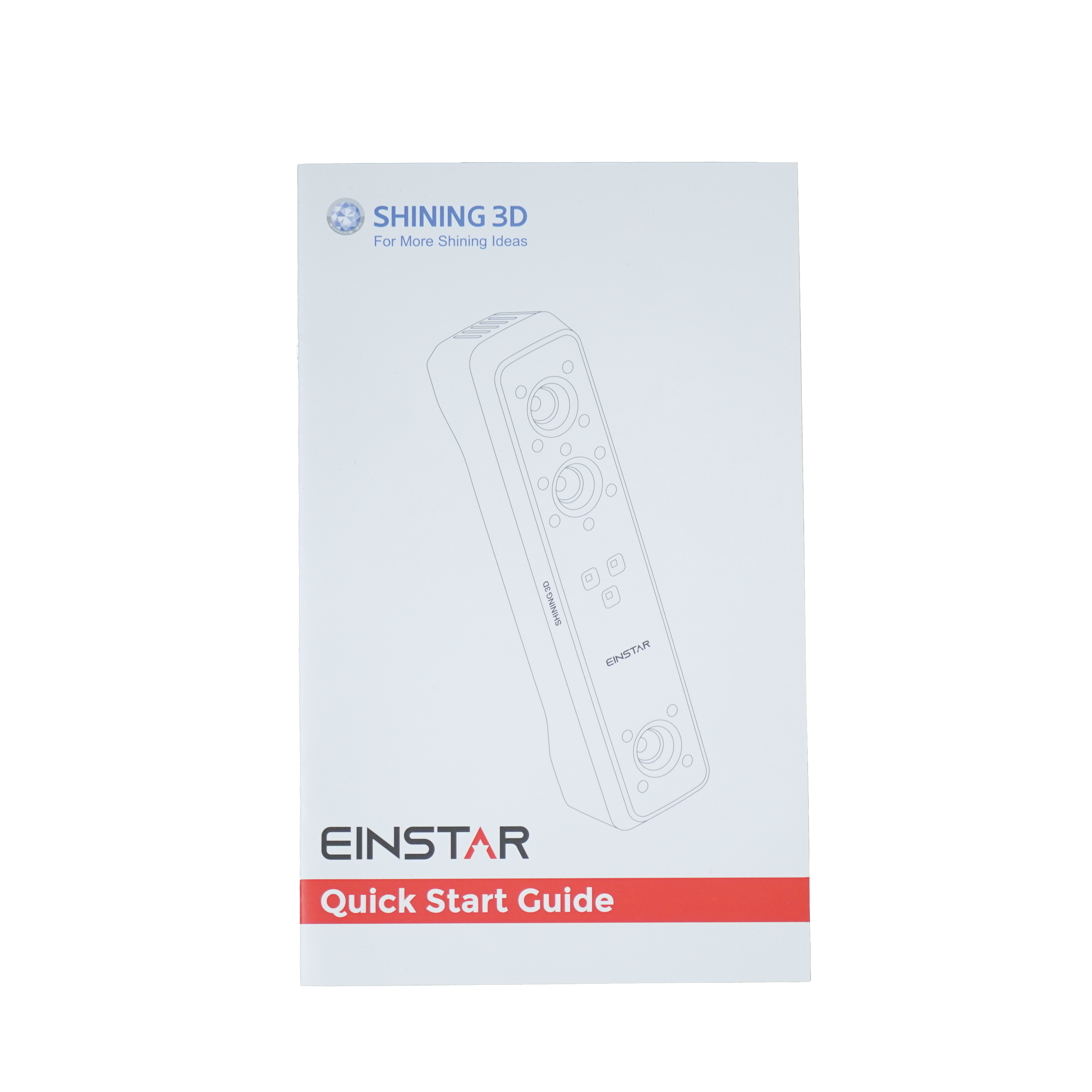 Quick start guide for EINSTAR 3D scanner included in the box.