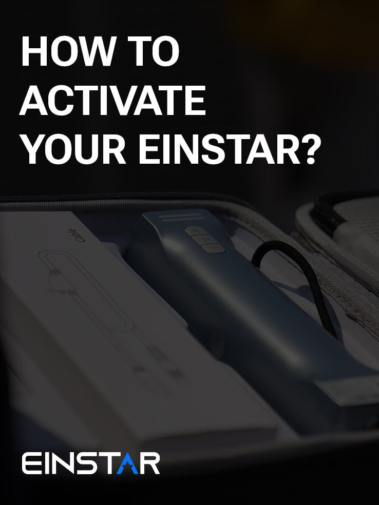 How to Activate Your EINSTAR: Video cover for How To Use section.